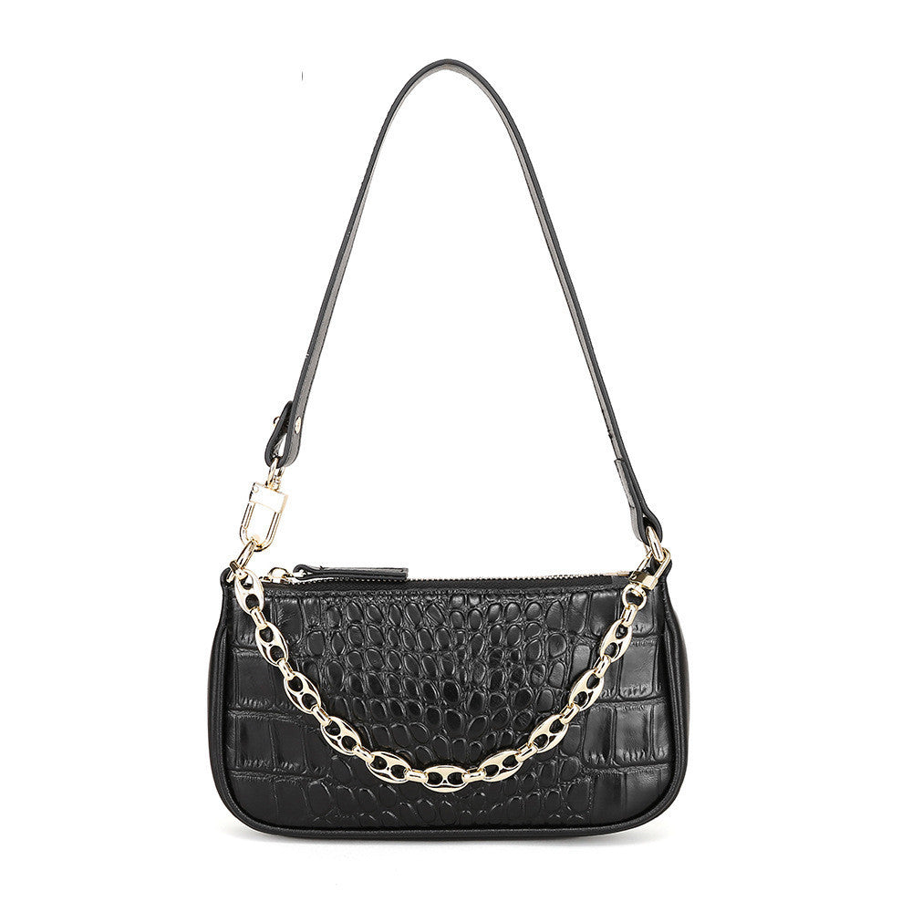Sac à Épaule en Cuir Véritable – Élégance et Praticité
