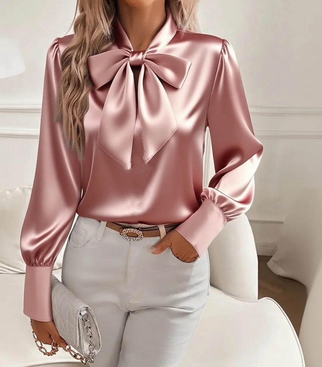 Chemisier Satin Femme – Décontracté, Chic & Polyvalent