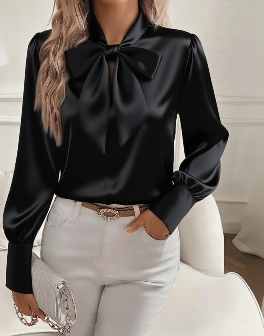 Chemisier Satin Femme – Décontracté, Chic & Polyvalent