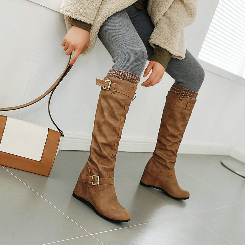 Bottes Martin Élégantes à Talon Intégré