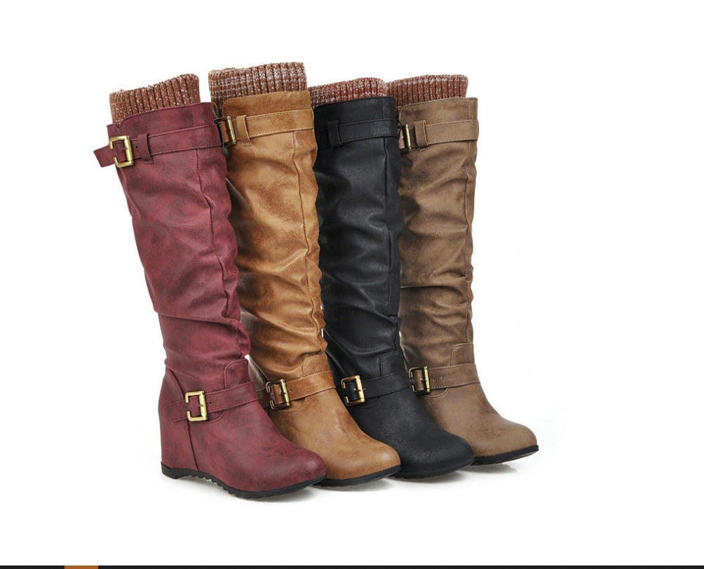 Bottes Martin Élégantes à Talon Intégré