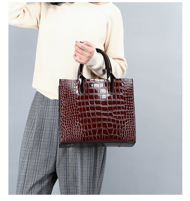 Sac Croco Élégant Femme