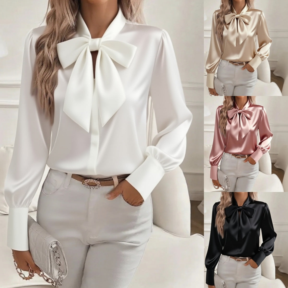 Chemisier Satin Femme – Décontracté, Chic & Polyvalent