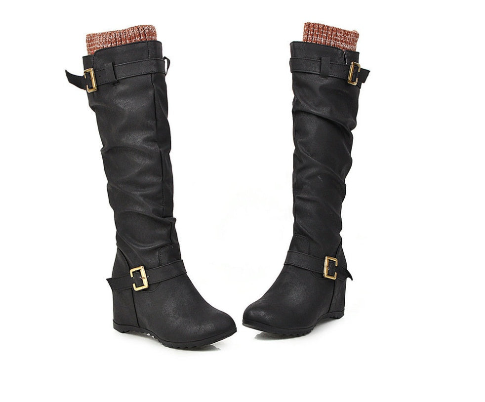 Bottes Martin Élégantes à Talon Intégré