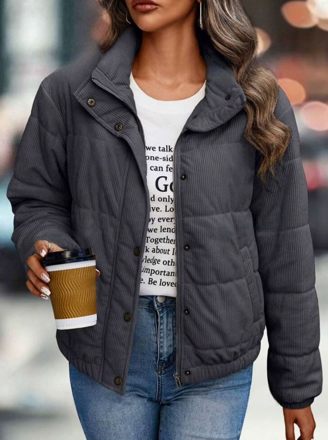 Veste Courte en Coton – Chic & Confort