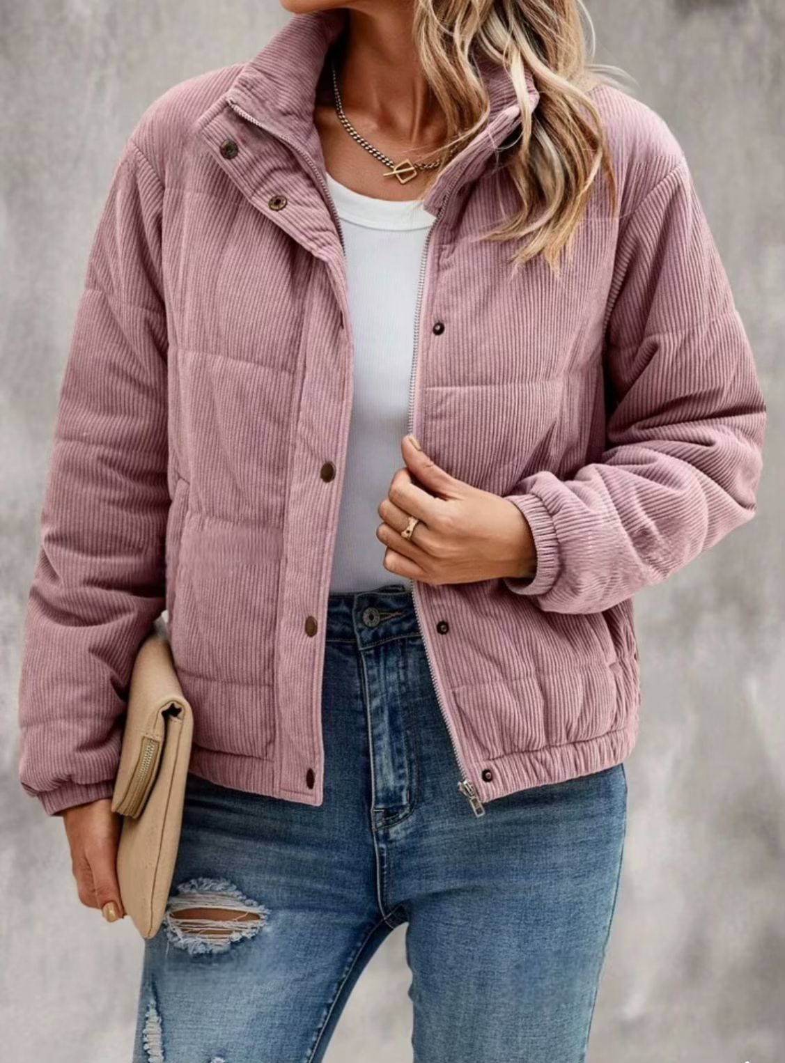Veste Courte en Coton – Chic & Confort