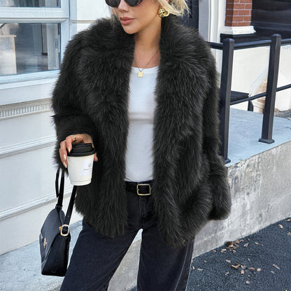 Manteau Long Femme – Fausse Fourrure Douce & Chic