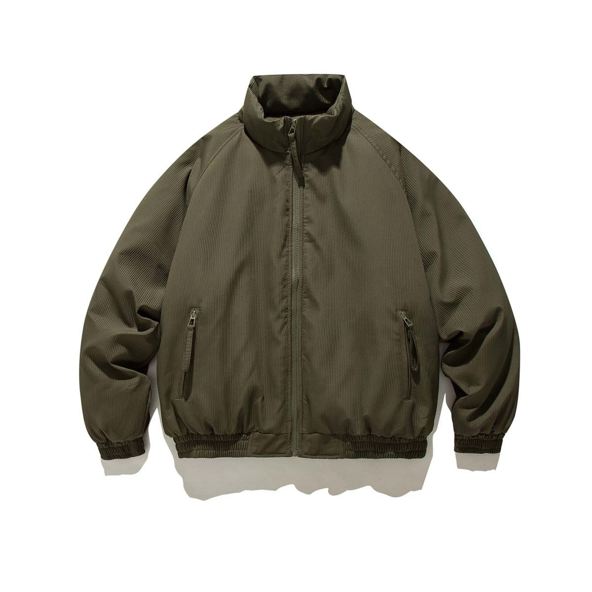 Manteau Matelassé à Rayures – Chic Rétro & Confortable