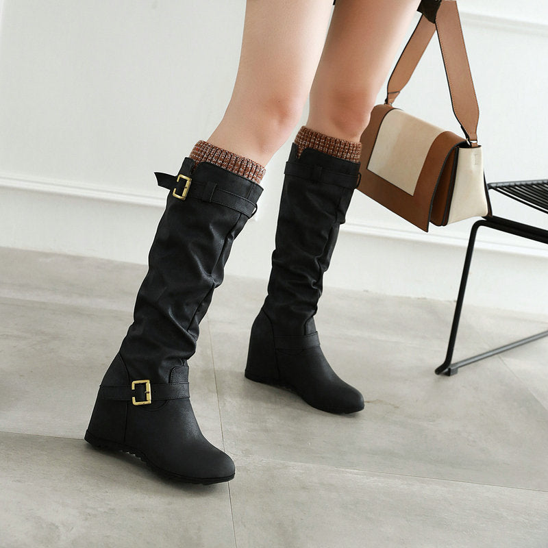 Bottes Martin Élégantes à Talon Intégré