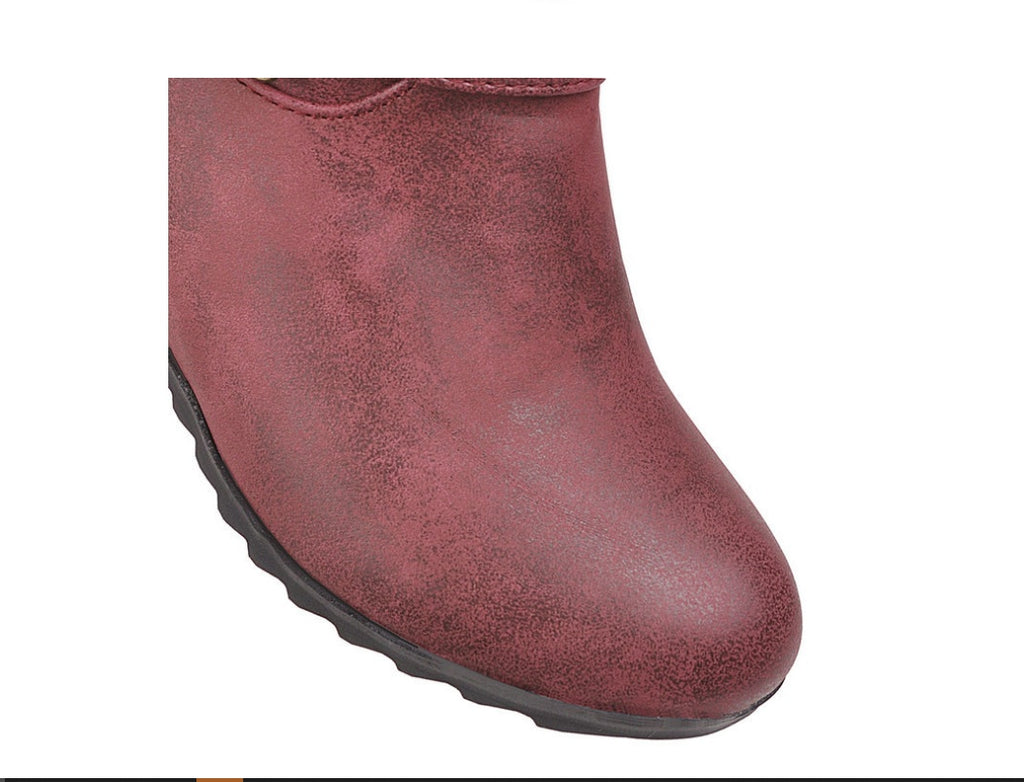 Bottes Martin Élégantes à Talon Intégré