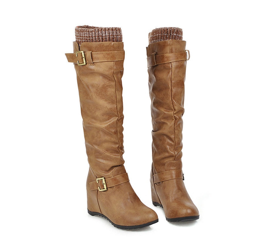 Bottes Martin Élégantes à Talon Intégré