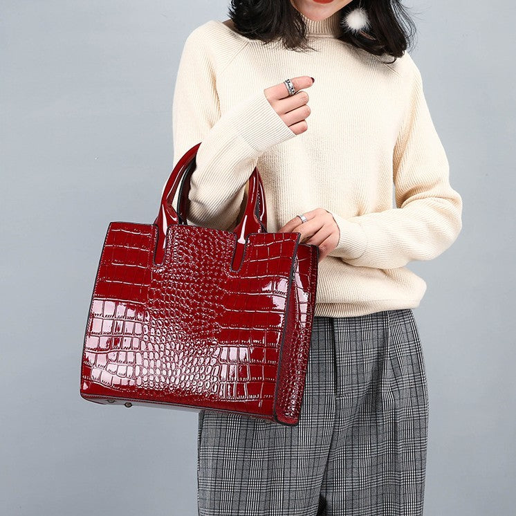 Sac Croco Élégant Femme