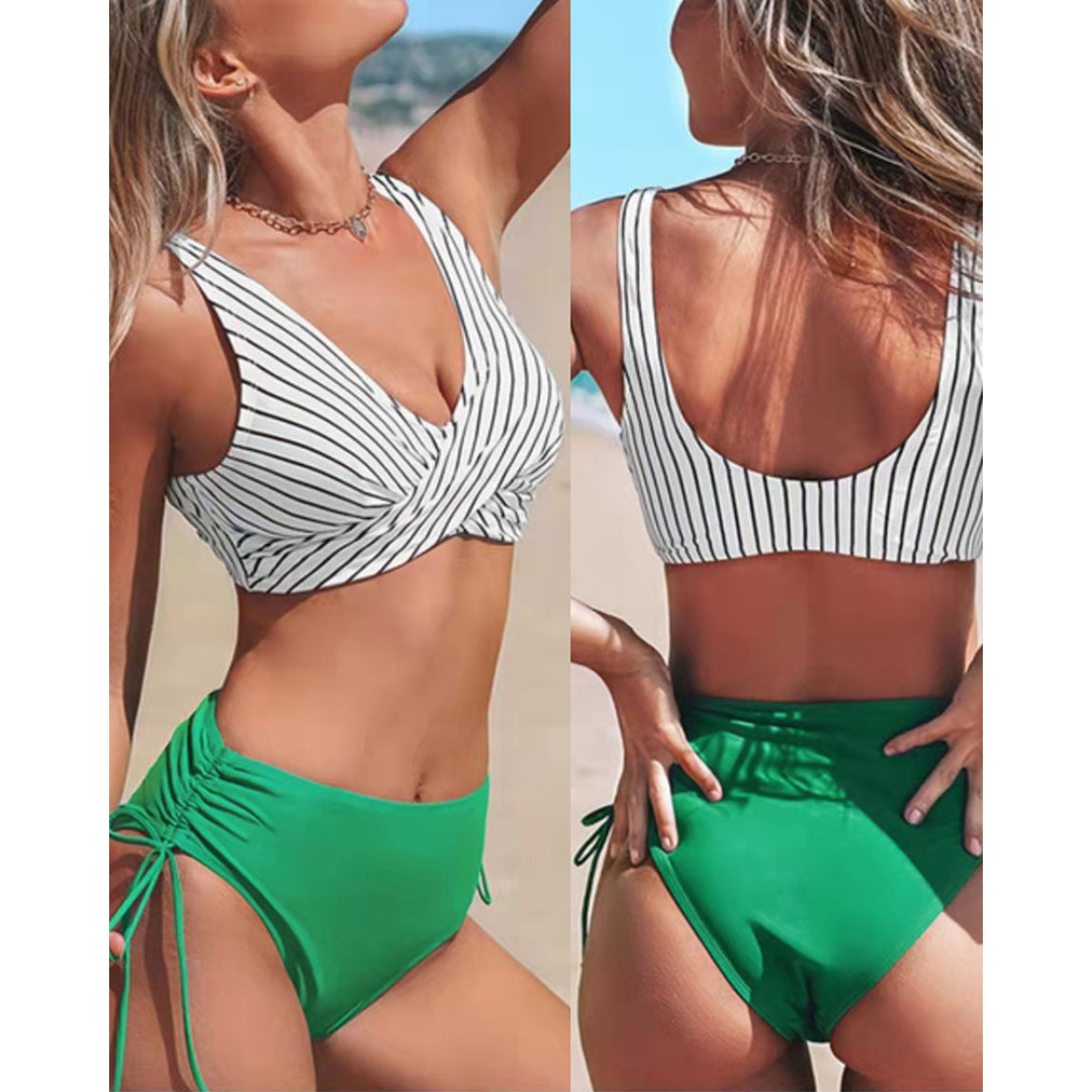 Bikini Due Pezzi Donna a Blocchi di Colore con Spalline Regolabili – Maya