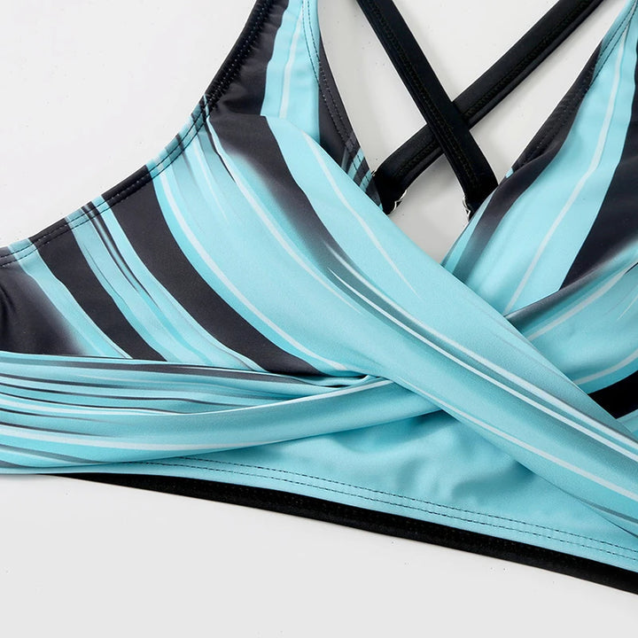 Women's High-Waisted Sculpting Bikini – Chic & Comfortable Pattern