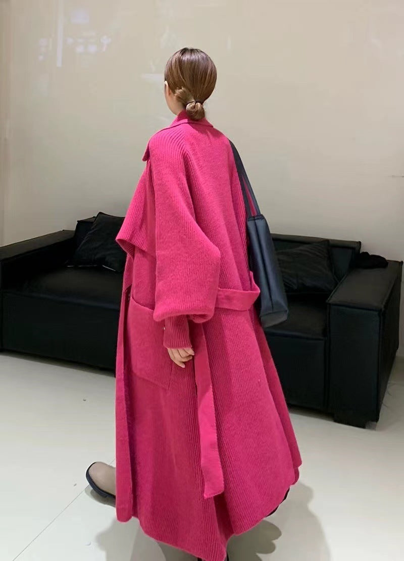 Trench Coat Femme Ceinturé – Élégance Automne/Hiver