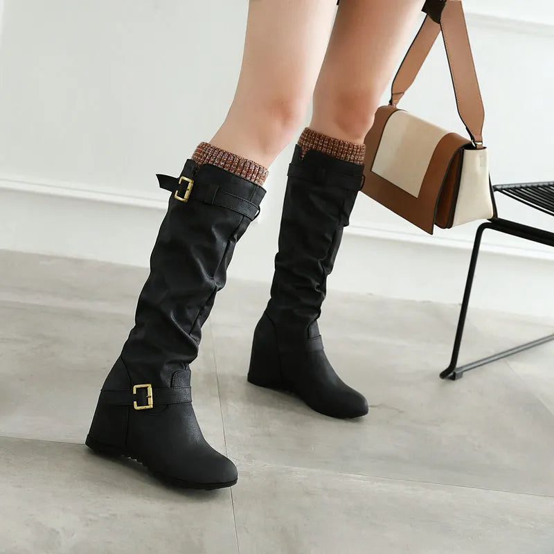 Bottes Martin Élégantes à Talon Intégré