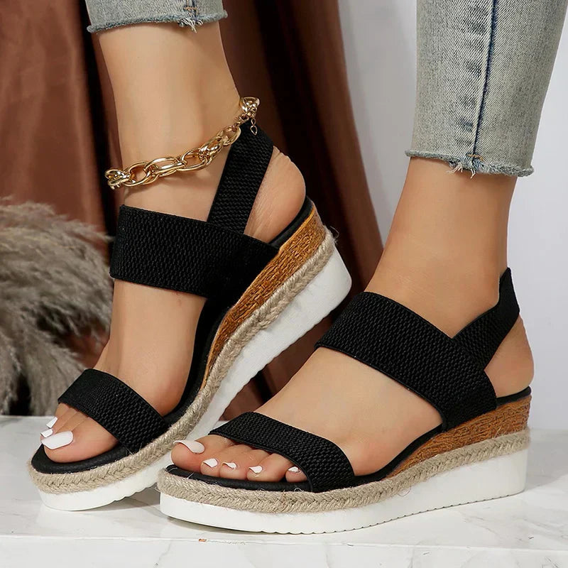 Sandales Wedge Suzanne pour Femme | Plateformes Élégantes et Confortables pour l’Été