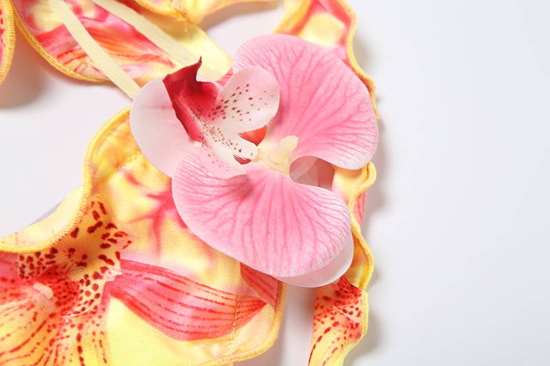 Bikini 2 Pezzi Donna Stampa Floreale – Triangolo da Annodare & Slip a Vita Bassa