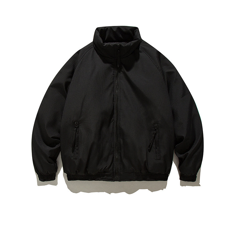 Manteau Matelassé à Rayures – Chic Rétro & Confortable