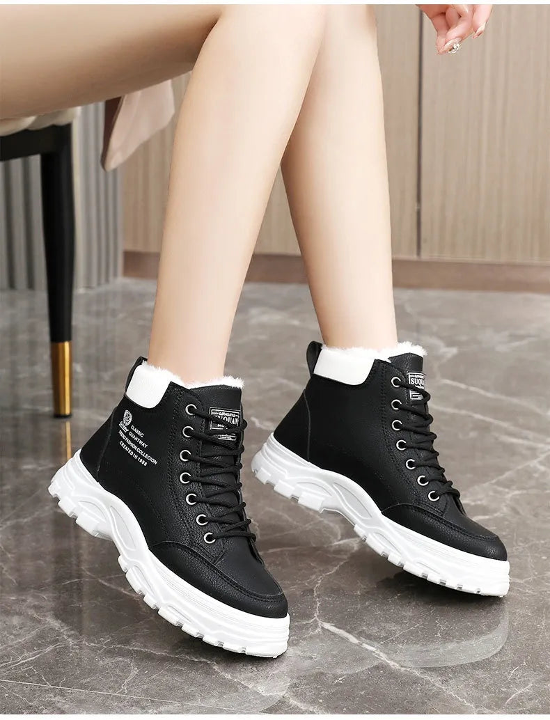 Baskets Hautes Femme – Chaudes et Confortables