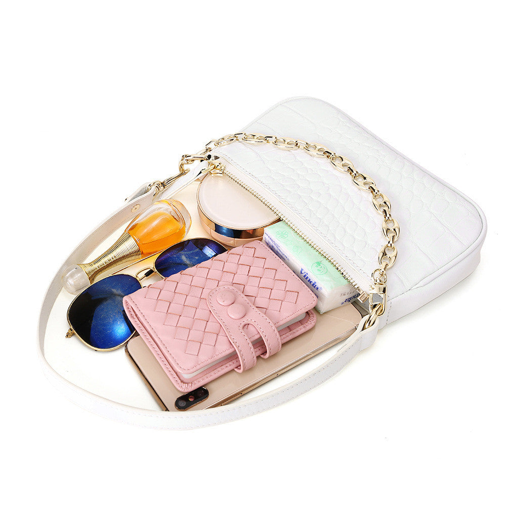 Sac à Épaule en Cuir Véritable – Élégance et Praticité