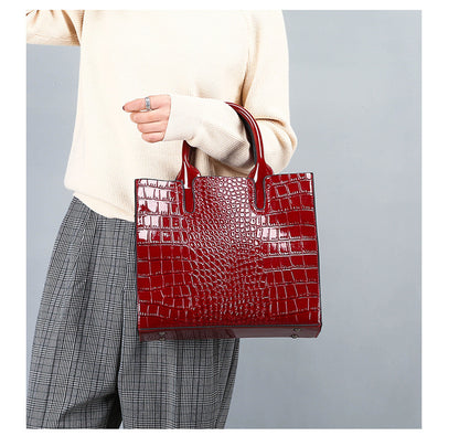 Sac Croco Élégant Femme