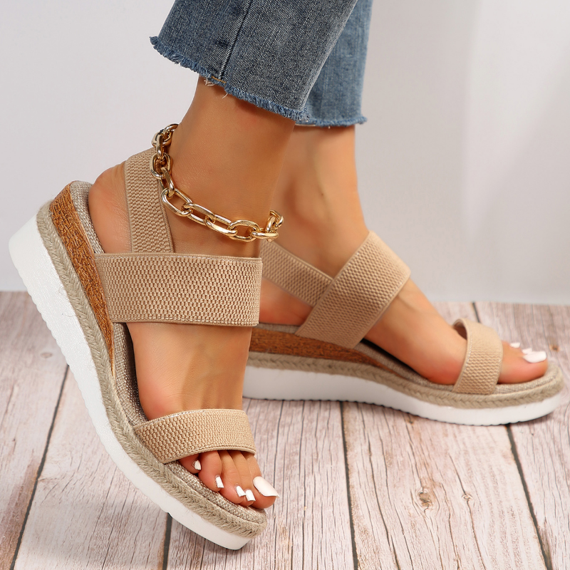 Sandales Wedge Suzanne pour Femme | Plateformes Élégantes et Confortables pour l’Été