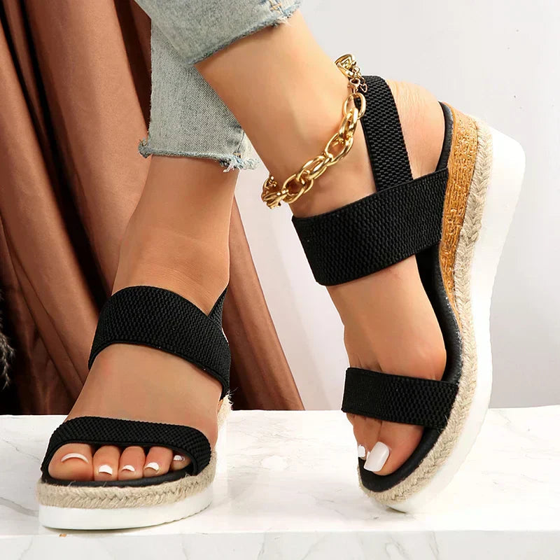 Sandales Wedge Suzanne pour Femme | Plateformes Élégantes et Confortables pour l’Été