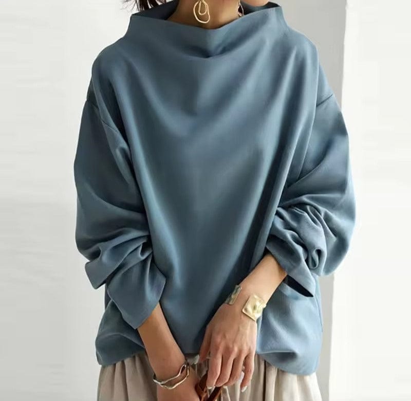 Maglione Morbido a Maglia con Collo Alto per Donne – Abbigliamento Quotidiano