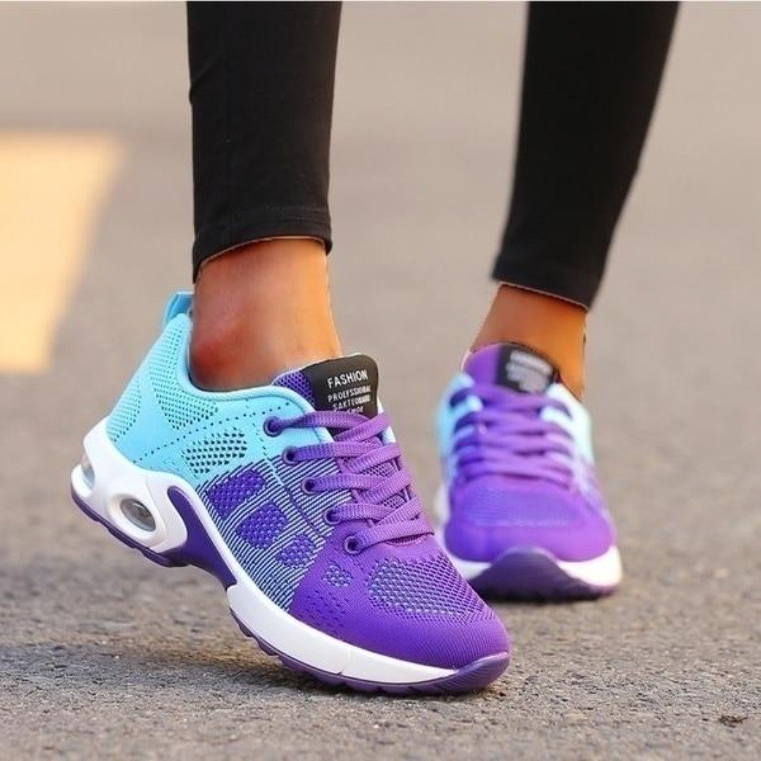 Zapatillas de running para mujer – Sneakers transpirables con amortiguación cómoda