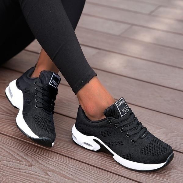 Zapatillas de running para mujer – Sneakers transpirables con amortiguación cómoda