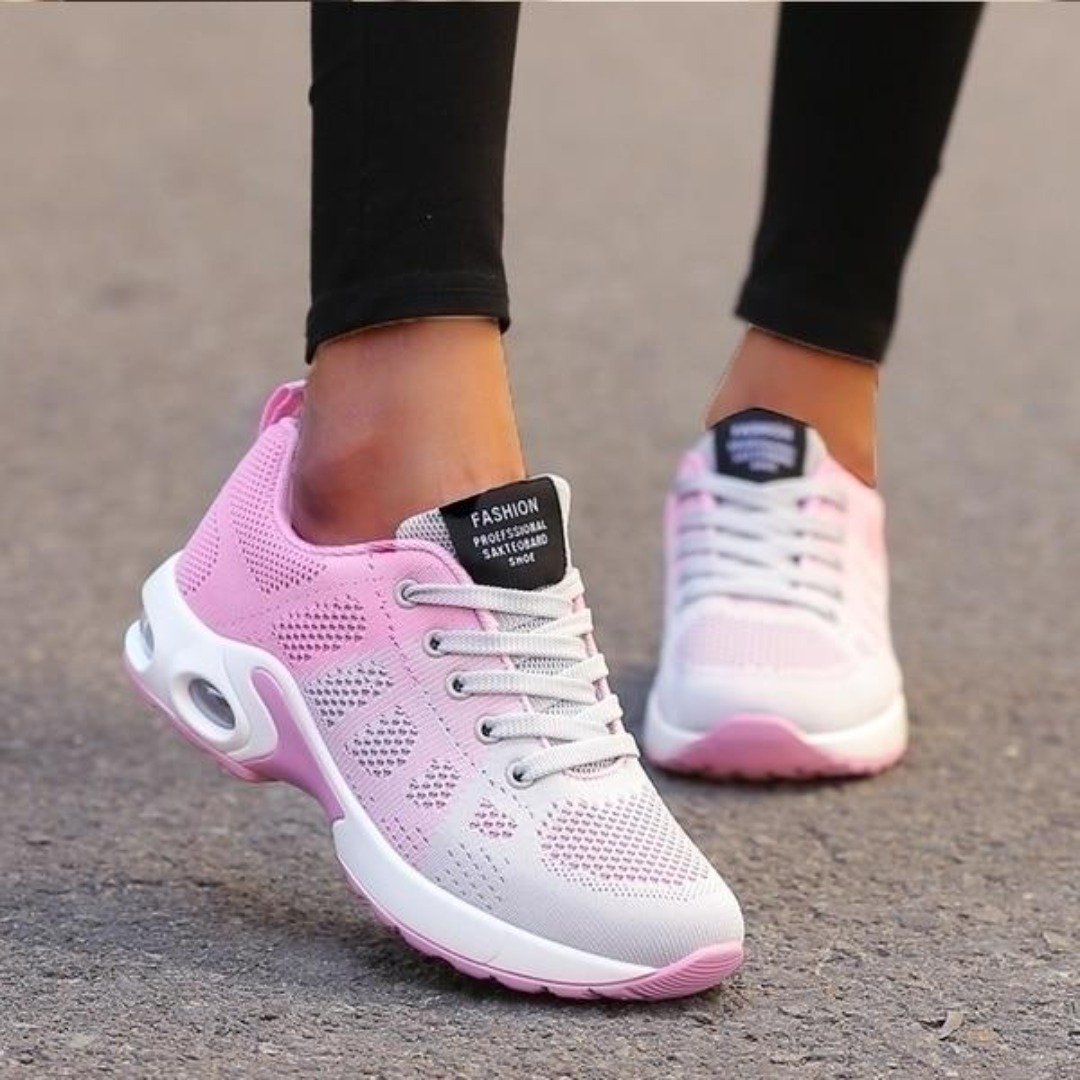 Zapatillas de running para mujer – Sneakers transpirables con amortiguación cómoda
