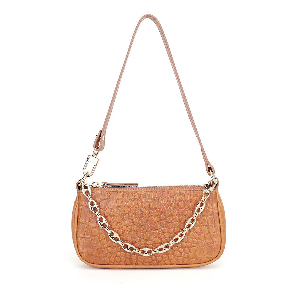 Sac à Épaule en Cuir Véritable – Élégance et Praticité