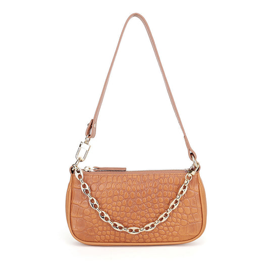 Sac à Épaule en Cuir Véritable – Élégance et Praticité