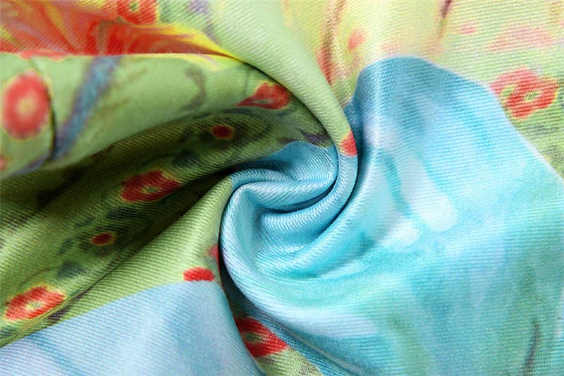 Bikini Dos Piezas Mujer Push-Up Estampado – Lazos para Atar & Cintura Ajustable