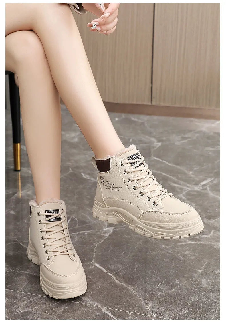 Baskets Hautes Femme – Chaudes et Confortables