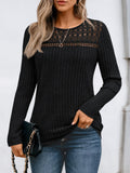 Blusa de Otoño Elegante con Detalles de Encaje para Mujeres – Autumn Lace