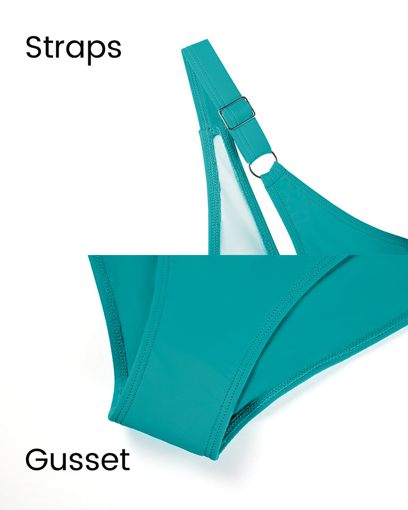 One-Piece Shaping Swimsuit with Crossed V-Neckline for Women – Cross V