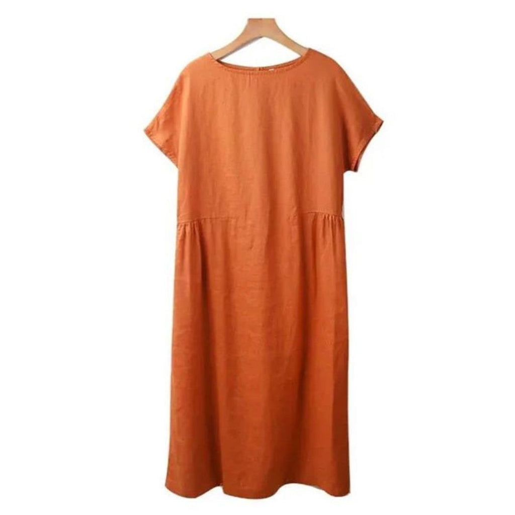 Vestido Midi de Verano Mujer Amplio – Corte Casual