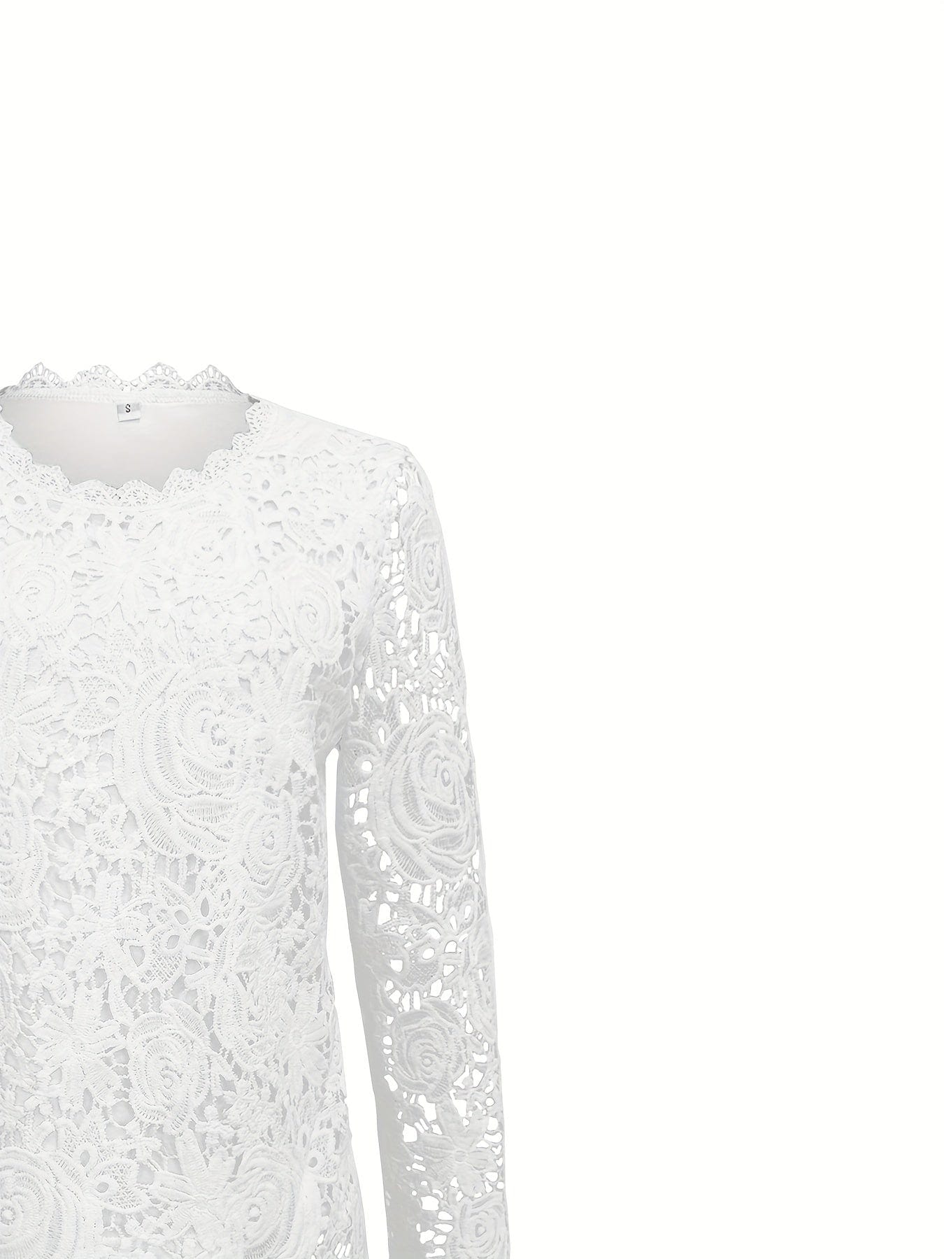 Camicia con Collo Alto e Bordo in Pizzo per Donne – Collo in Pizzo